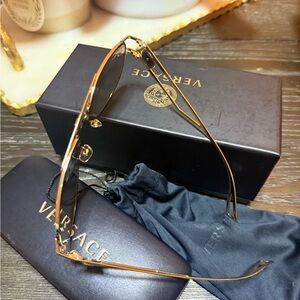Versace Metallic Gold Eyewear